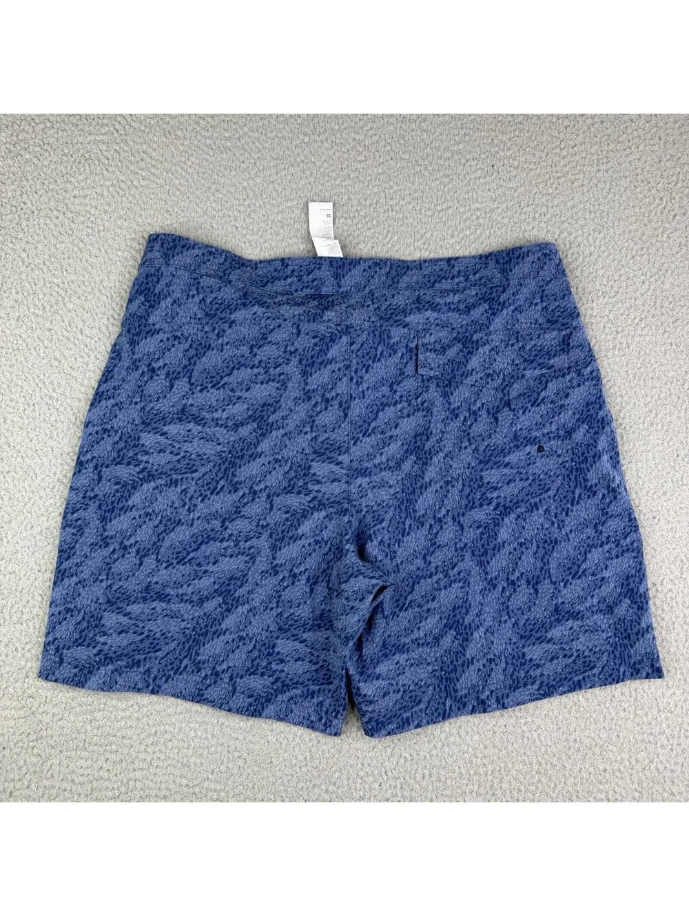 Fabletics Shorts Mens 35 Blue Indigo Swim Trunks Pockets Athletic Beach Light